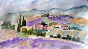 Aquarelle de Provence