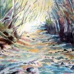 Rivière en aquarelle